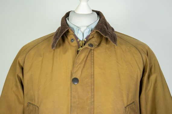 Mens Vintage Barbour Bedale Wax Cotton Brown Jack… - image 2