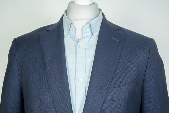 Mid Blue Herringbone Perennial Havana Suit in Wool Silk | SUITSUPPLY The  Netherlands