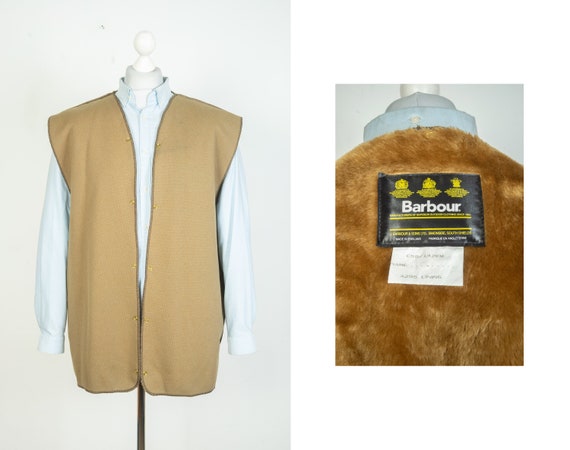 Barbour Warm Pile Lining Liner Brown Vest Gilet Size C58 - Etsy Barbour Warm Pile Lining Liner Brown Vest Gilet Size C58 - Etsy