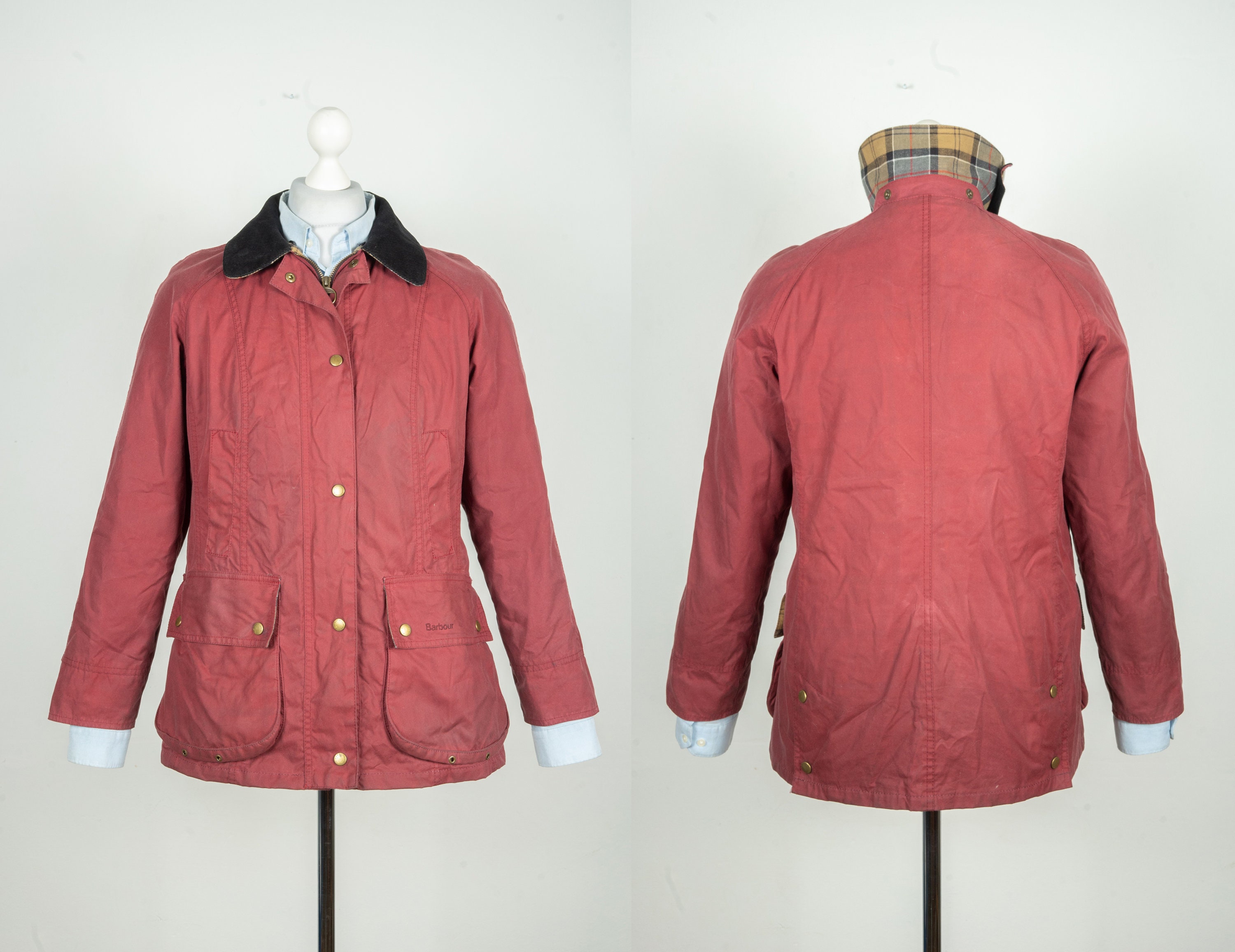 Barbour beadnell jacket red sales