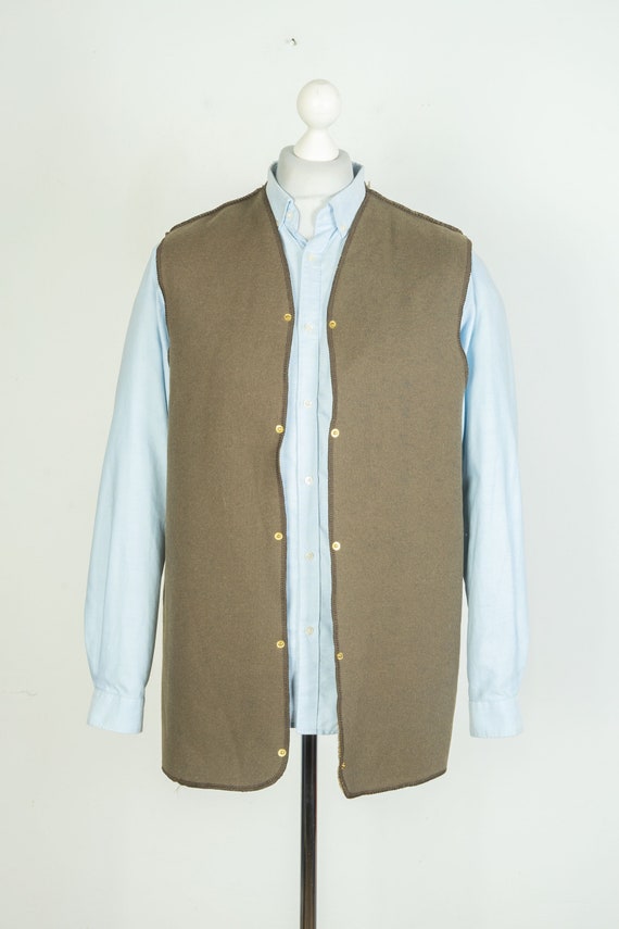 Barbour Warm Pile Lining Liner Brown Vest Gilet S… - image 2