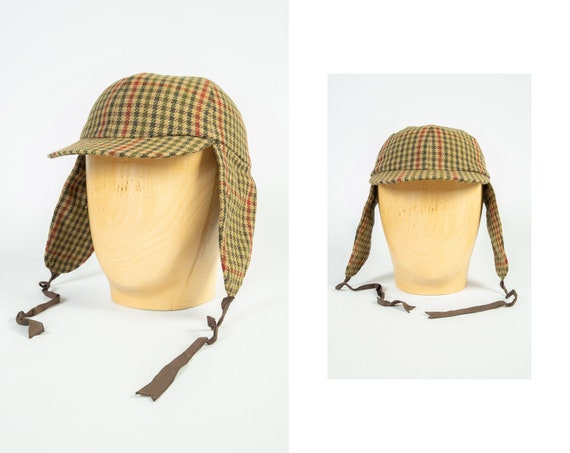 Barbour Deerstalker Sherlock Holmes Chasse Beige Laine Casquette Chapeau  Taille 7 57cm - Etsy France