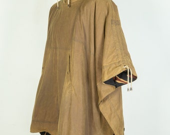Barbour Temperley Fern Cape Wax Cotton Brown Camo Poncho Jacket Size UK 8 US 6 Etsy Canada