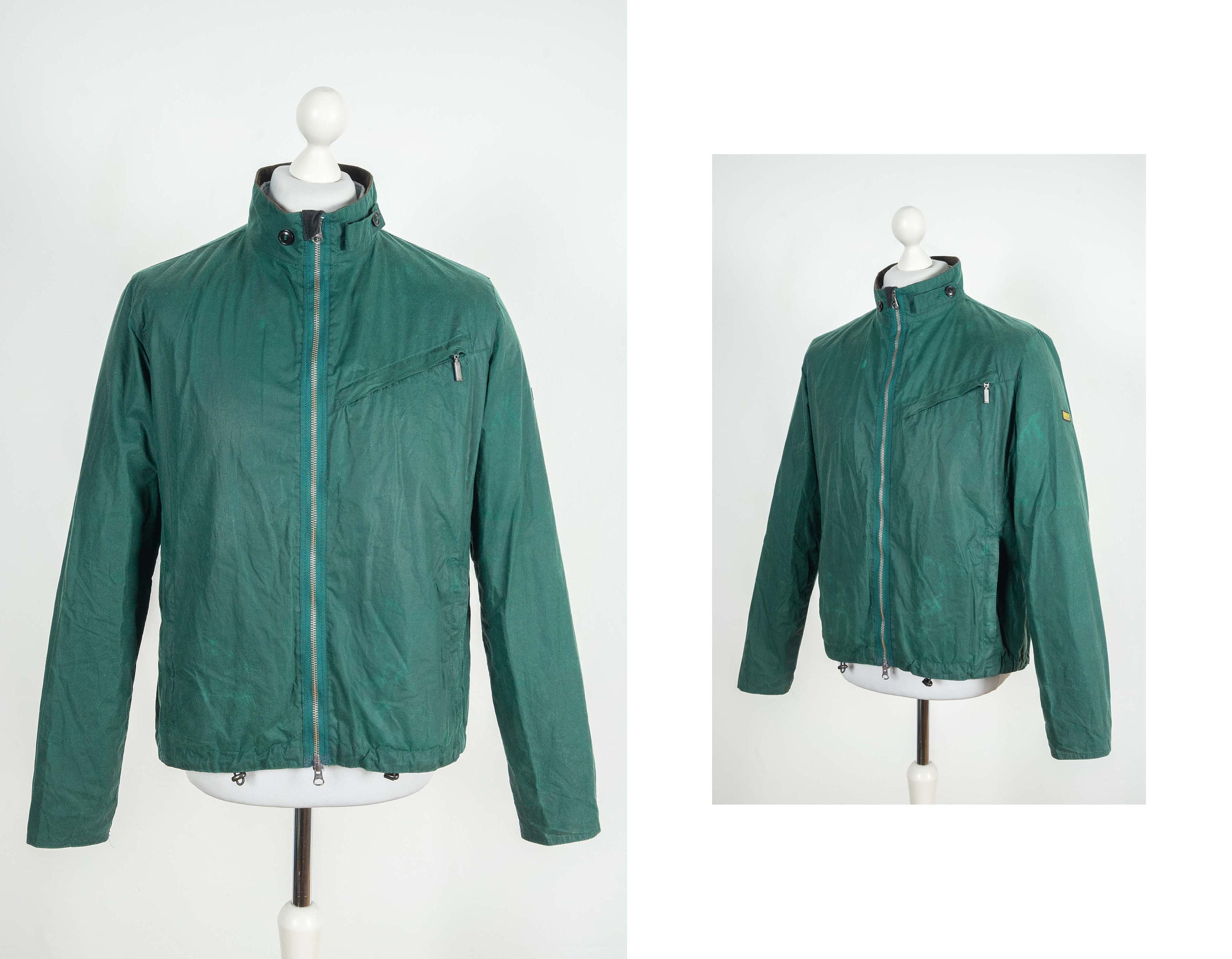 Mens Barbour International Bower Wax Cotton Green Jacket Size - Etsy Ireland