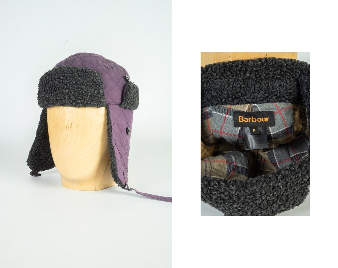 Barbour hat purple sale