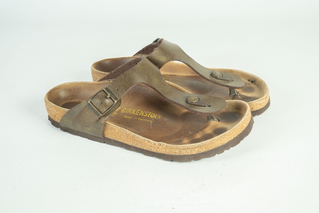 Birkenstock Gizeh Golden Sandals Shoes Size 37 240 L6 - Etsy