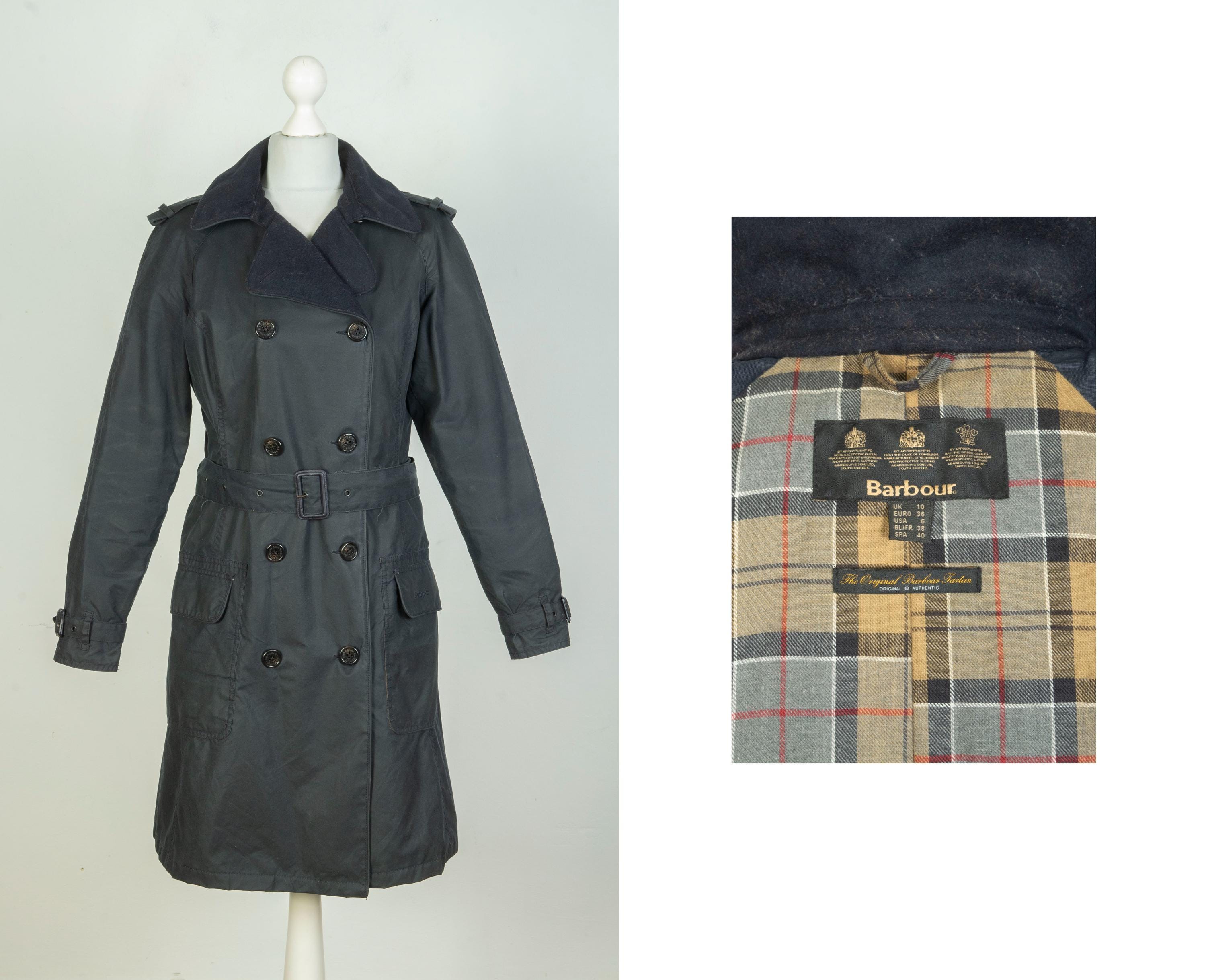 Womens Barbour Vintage Trench Jacket - Etsy Womens Barbour Vintage Trench Jacket - Etsy