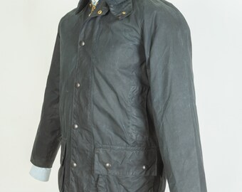 Barbour Classic Beaufort Wax Cotton Navy Jacket Size  CM