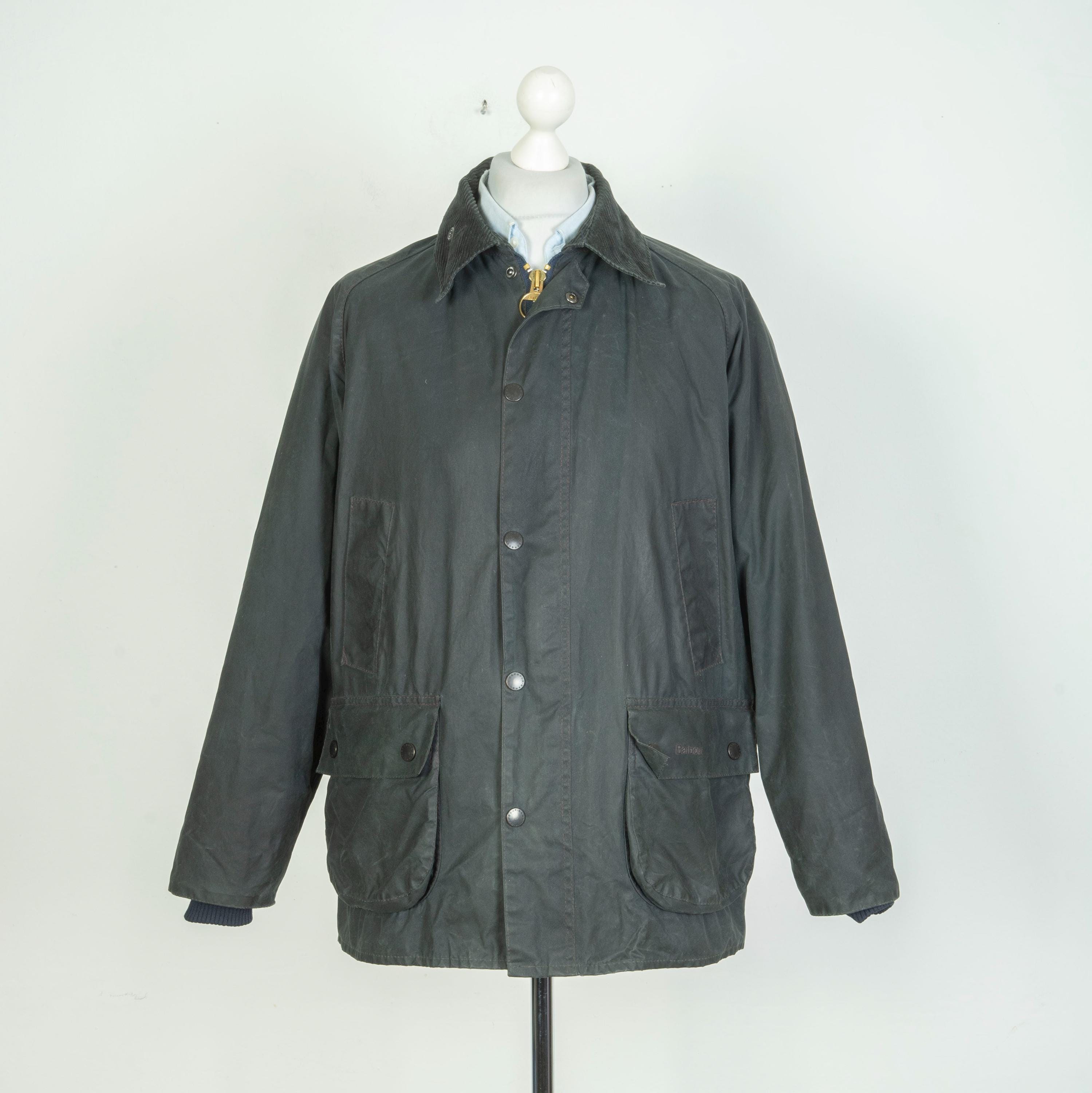 Mens Barbour Classic Bedale Wax Cotton Navy Blue Jacket Size Mens Barbour Classic Bedale Wax Cotton Navy Blue Jacket Size
