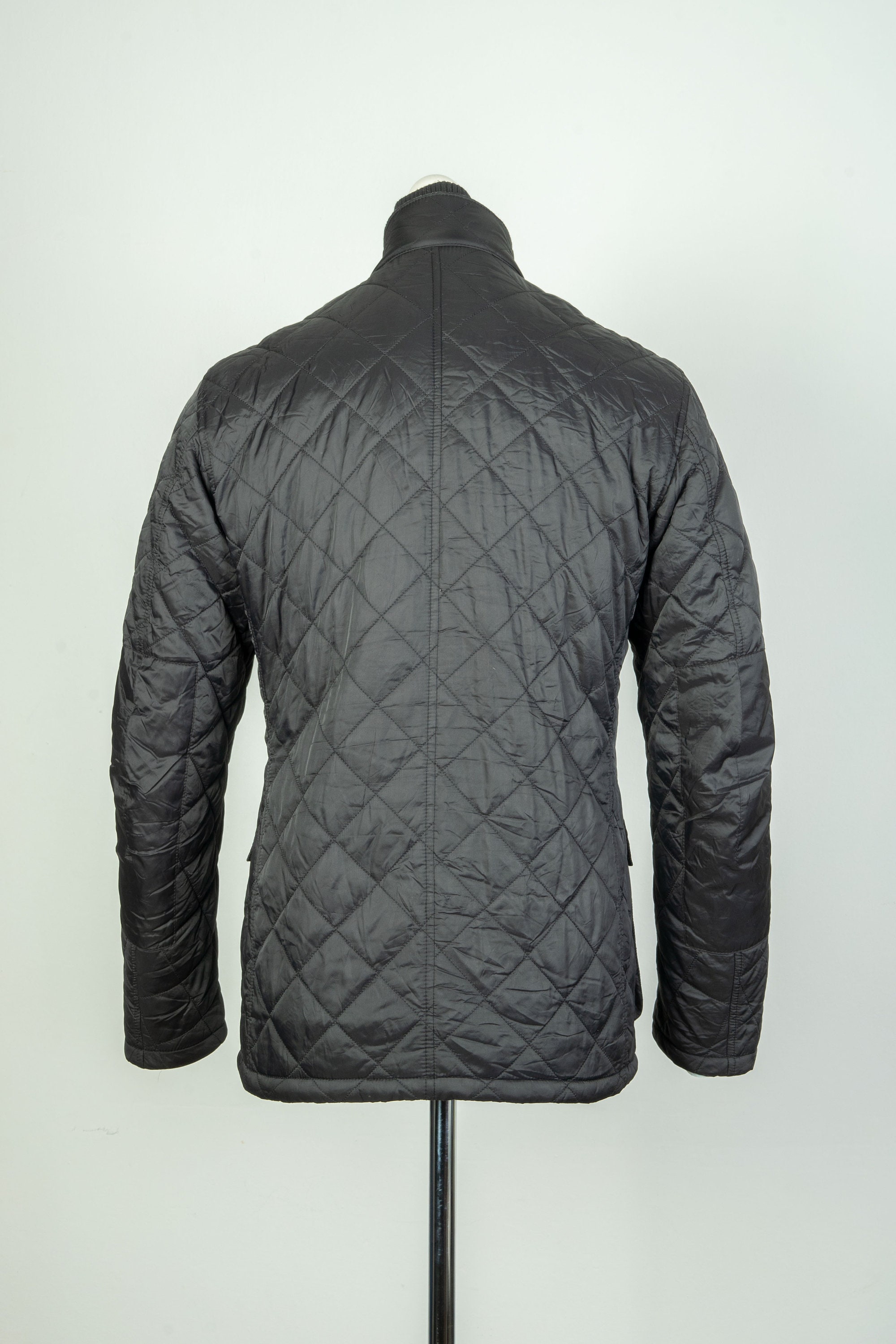 Men's Barbour International Windshield Polarquilt Quilted Black Jacket ...