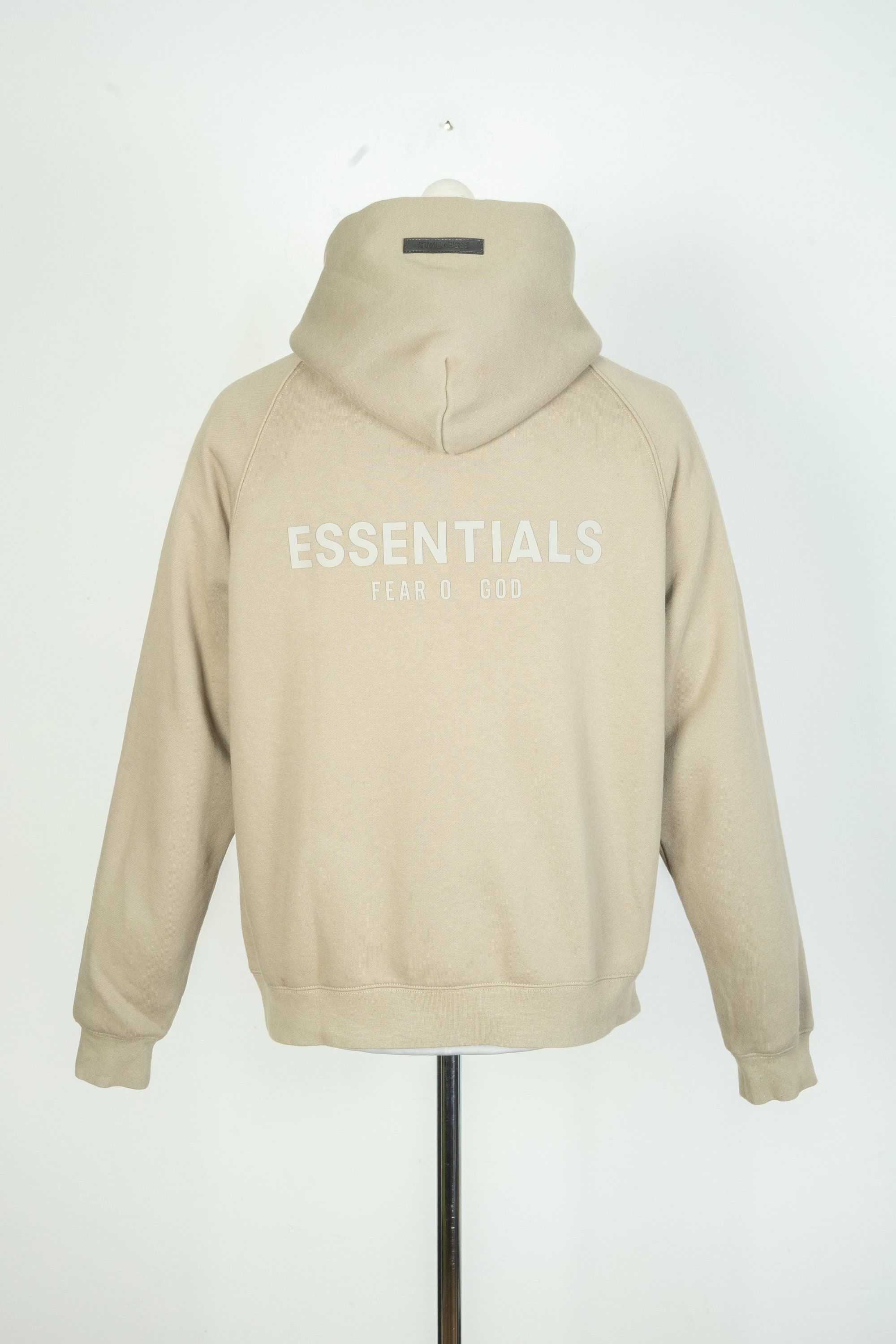 Men s Fear of God Essentials Beige Sweater Hoodie Jumper Size M Etsy