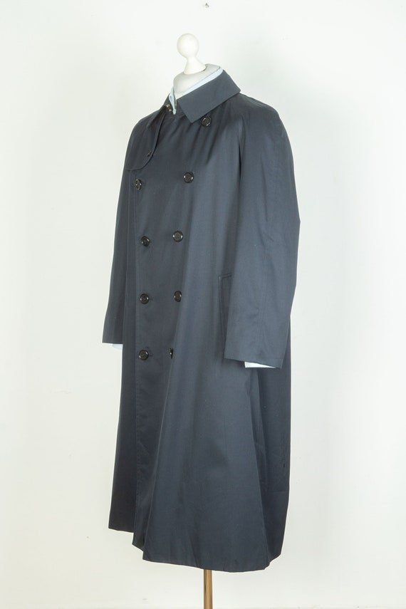 Mens Burberrys Navy Double Breasted Trench Coat G… - image 3