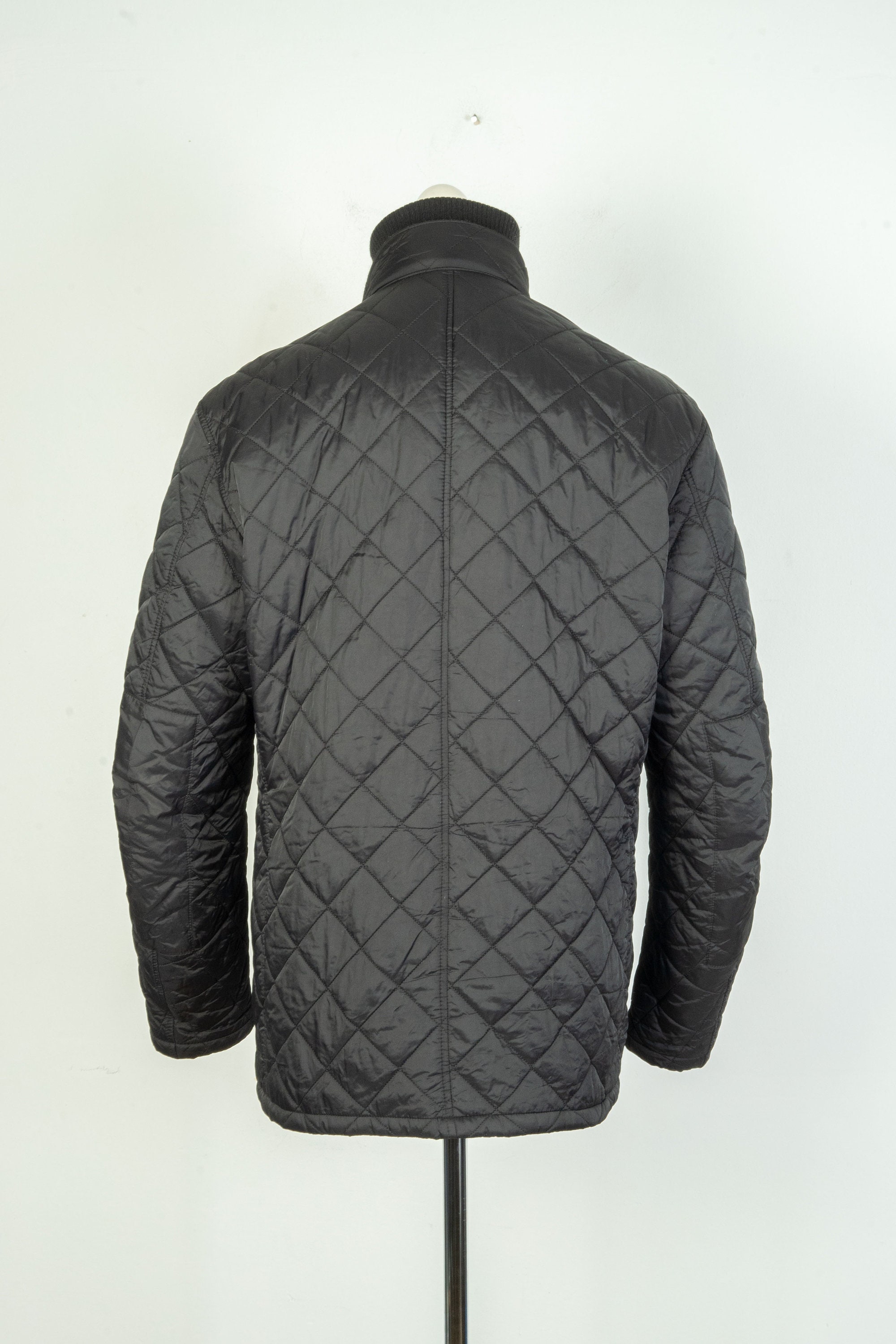 men s Barbour International Windshield Polarquilt Quilted Black Jacket Size XXL