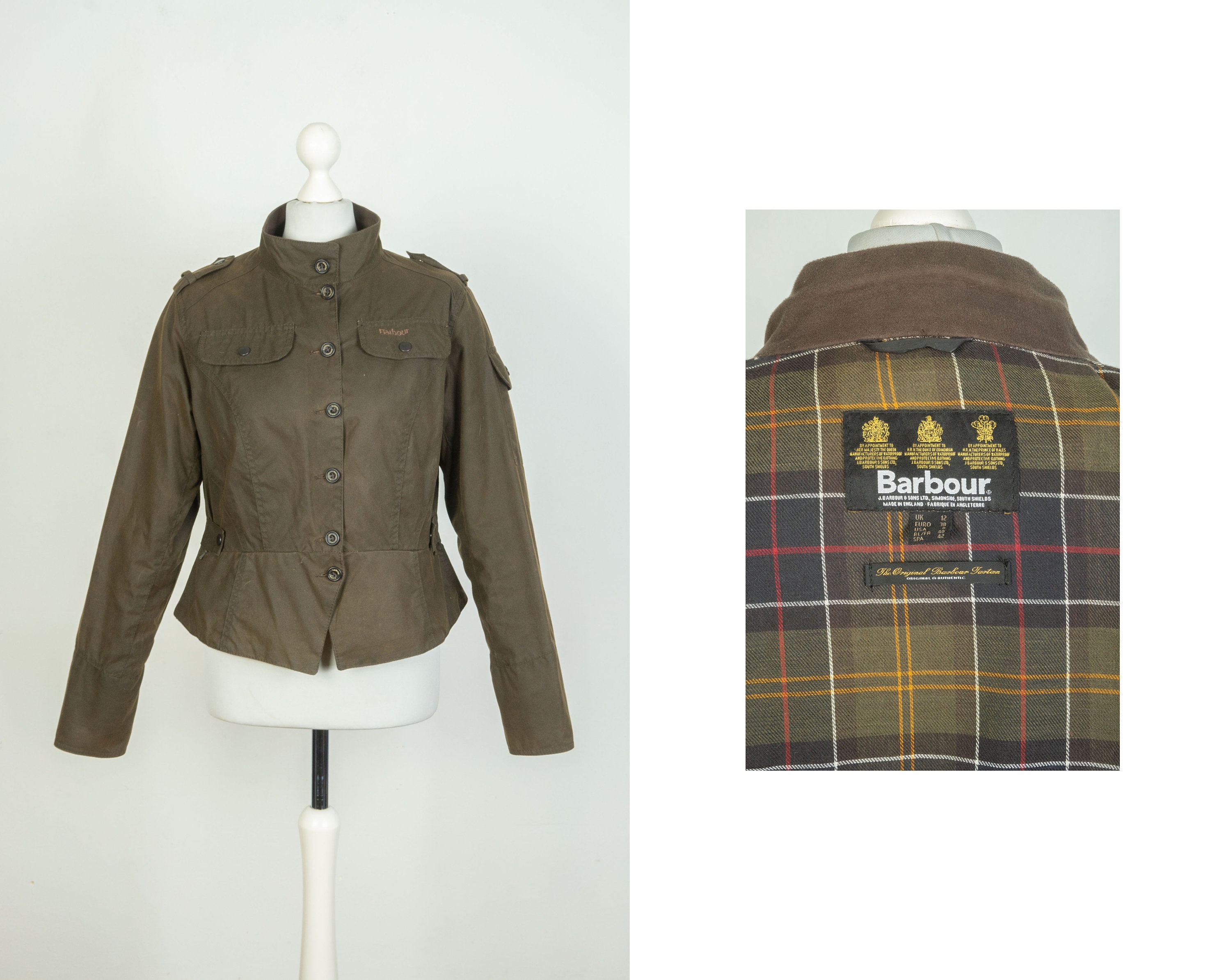 The original barbour tartan womens jacket best sale