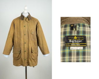 Mens Vintage Barbour Solway Zipper Wax Cotton Olive Jacket Mens Vintage Barbour Solway Zipper Wax Cotton Olive Jacket