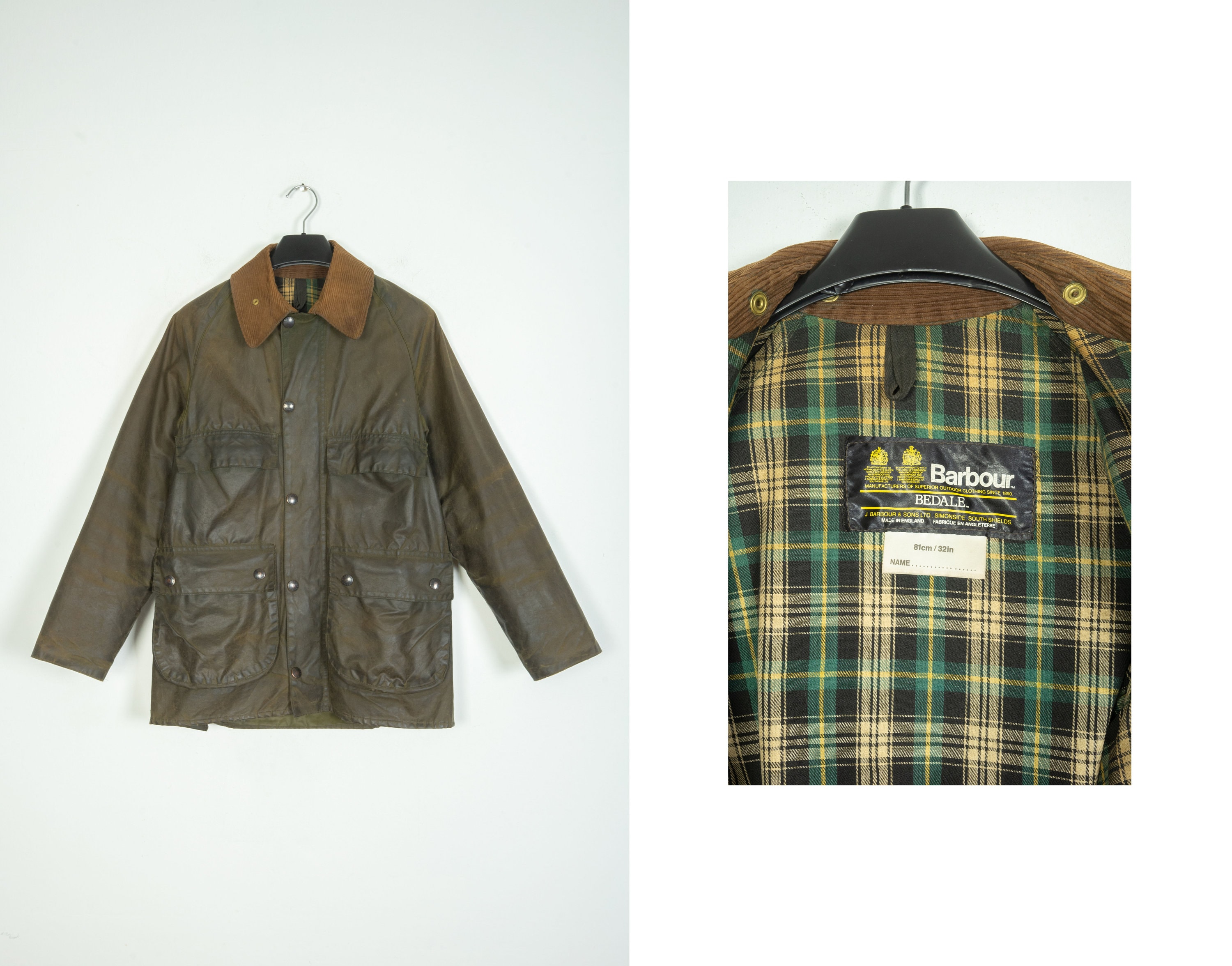 【美品】barbour a835 classic bedale waxed