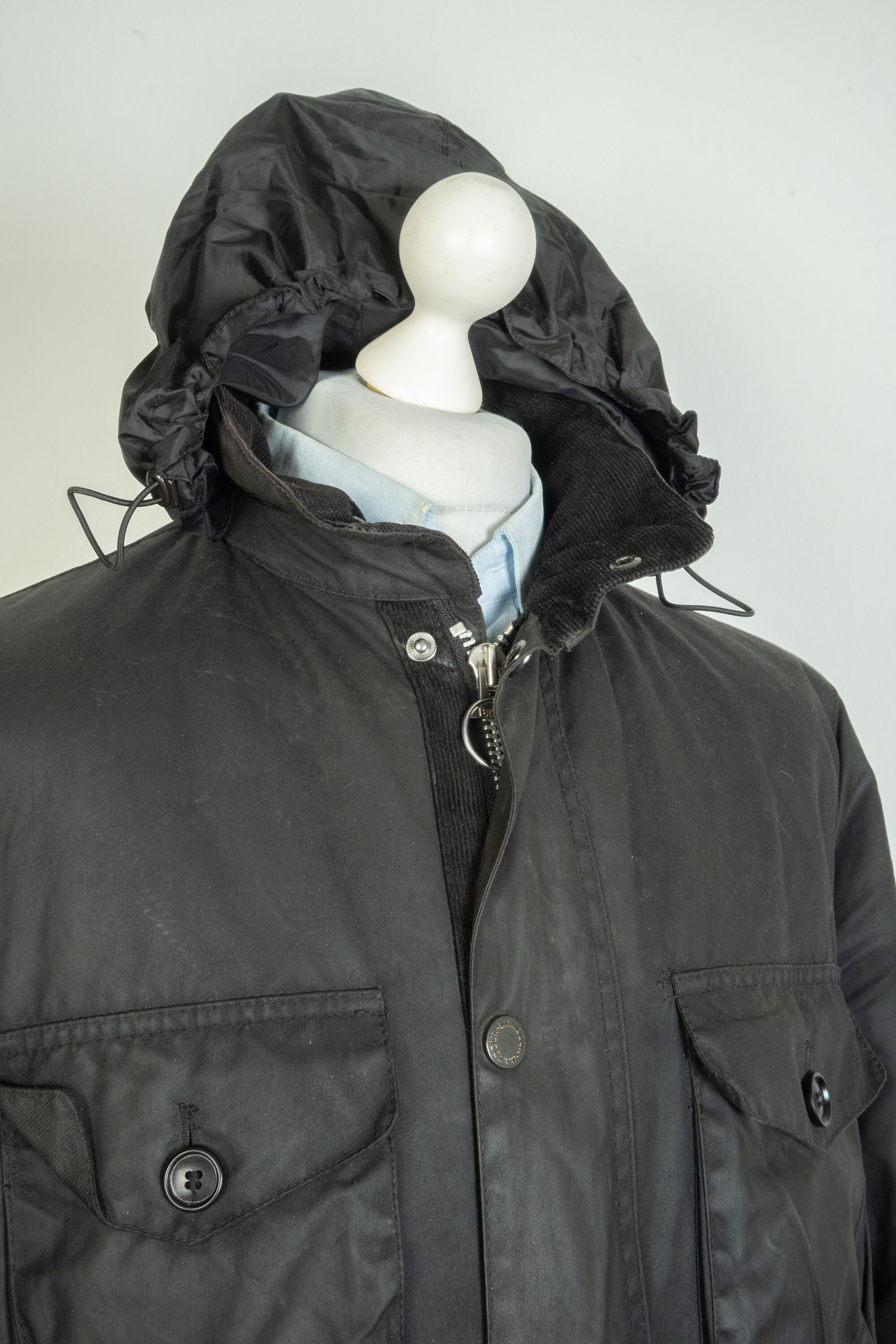 Men s Barbour International Netherley Wax Black Jacket Size L Etsy Canada