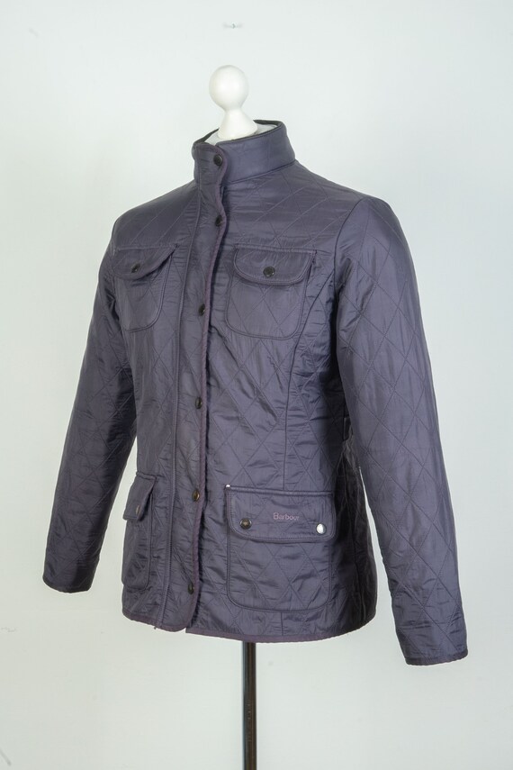 Women's Barbour Utility Quilt Violet Jacket Size UK 1… Gem