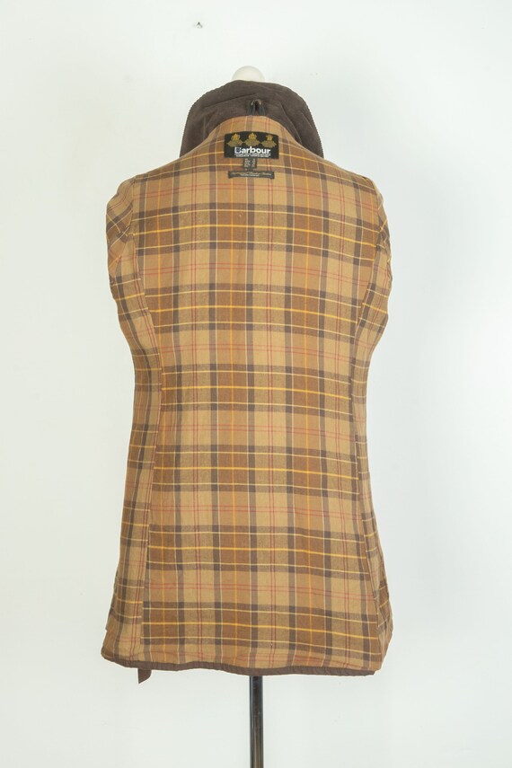 Ladies Barbour Newmarket Mac Wax Cotton Brown Bel… - image 9