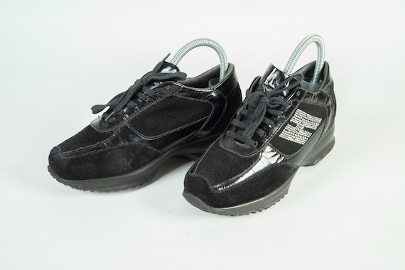 Women s Hogan Interactive Sneakers Black Shoes Keds Size 36 Etsy Canada