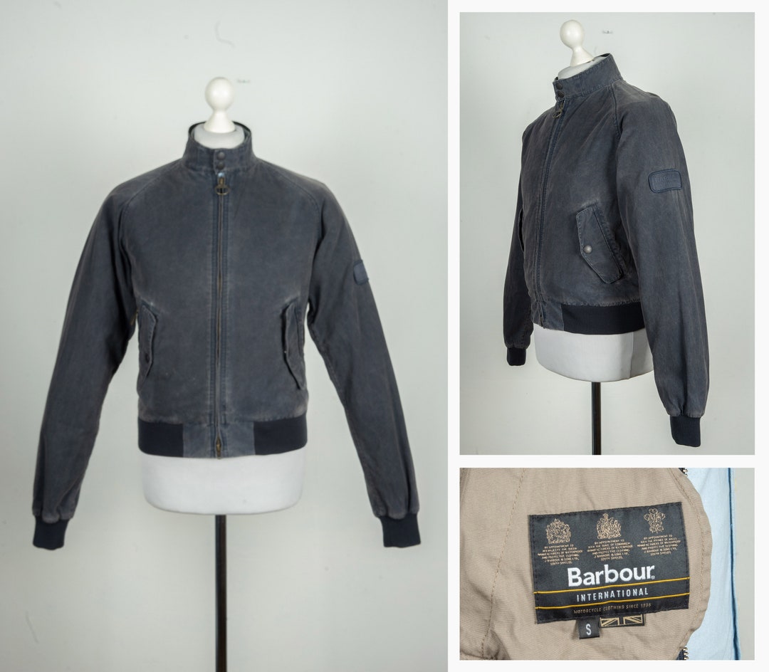 Men s Barbour International Bute Washed Harrington Bomber Jacket