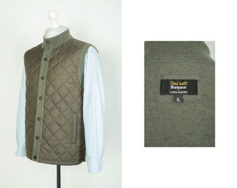 Barbour Land Rover Weste Oliv Weste Gilet Liner Größe XL