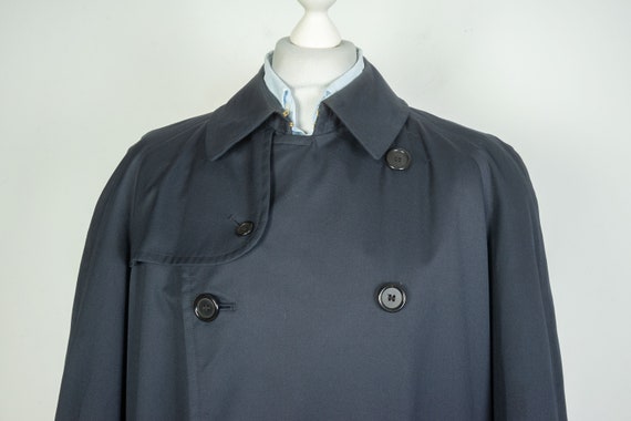 Mens Burberrys Navy Double Breasted Trench Coat G… - image 2