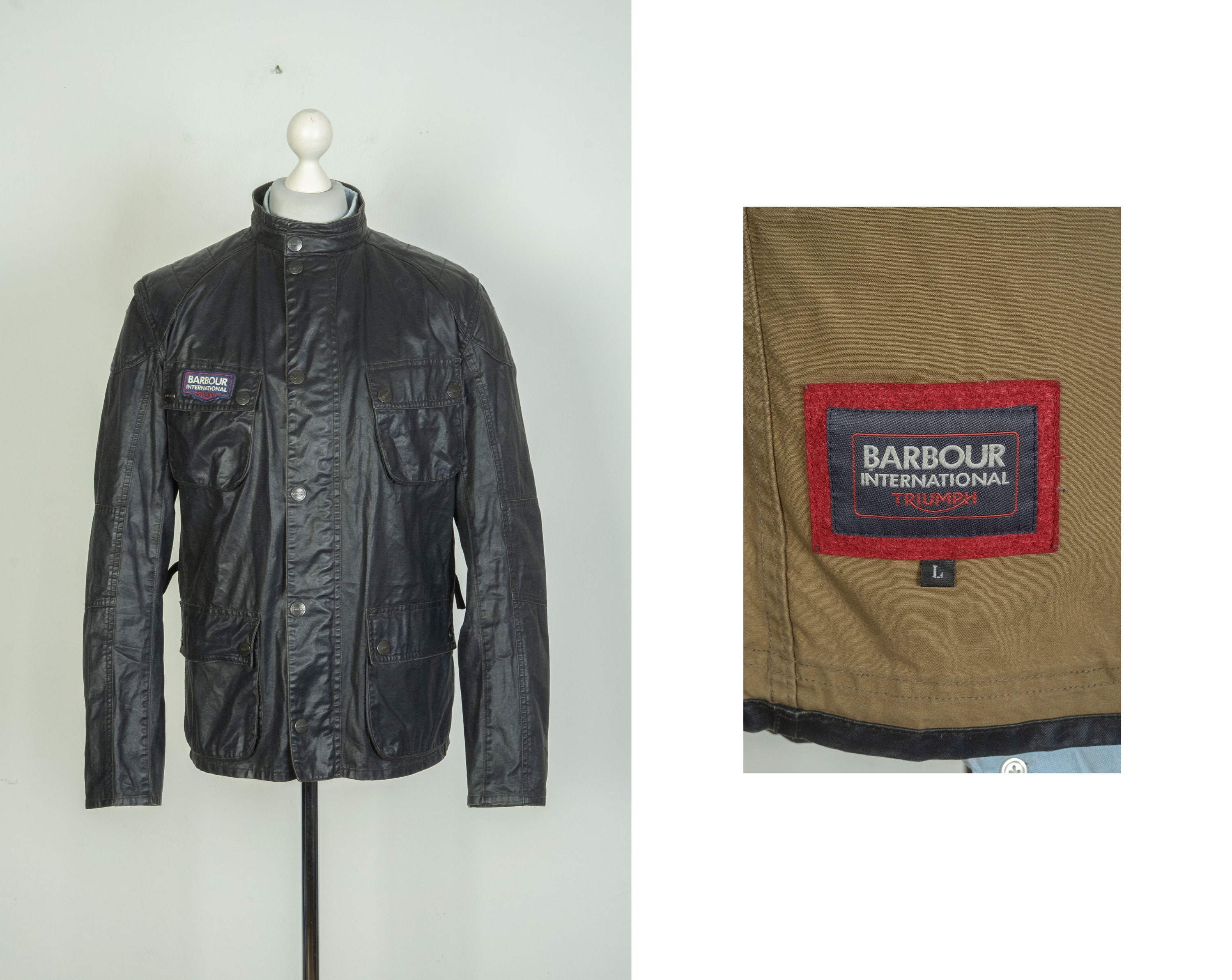 Barbour triumph motorcycle jacket hotsell