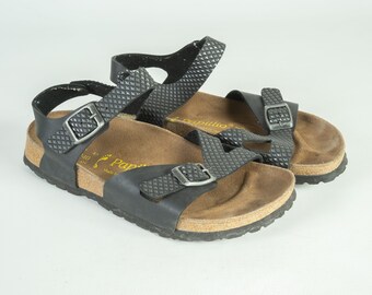 Women's Birkenstock Papillio Rio Black Shoes Sandals 37 240 L6