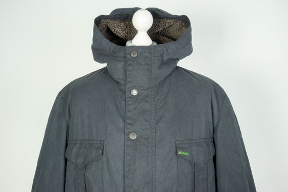 Men's Barbour International Oakum Wax Warm Navy B… - image 3