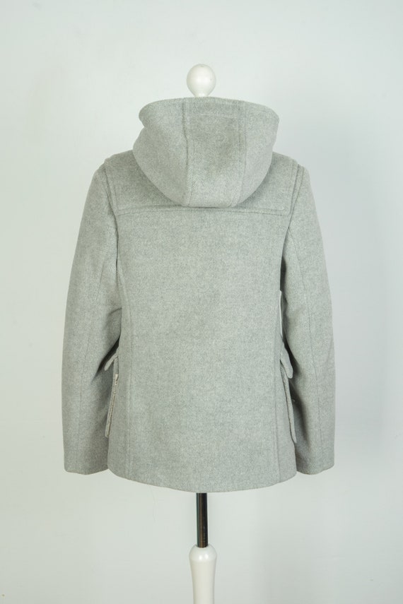 Ladies Burberry London Wool Gray Duffle Coat Size… - image 5