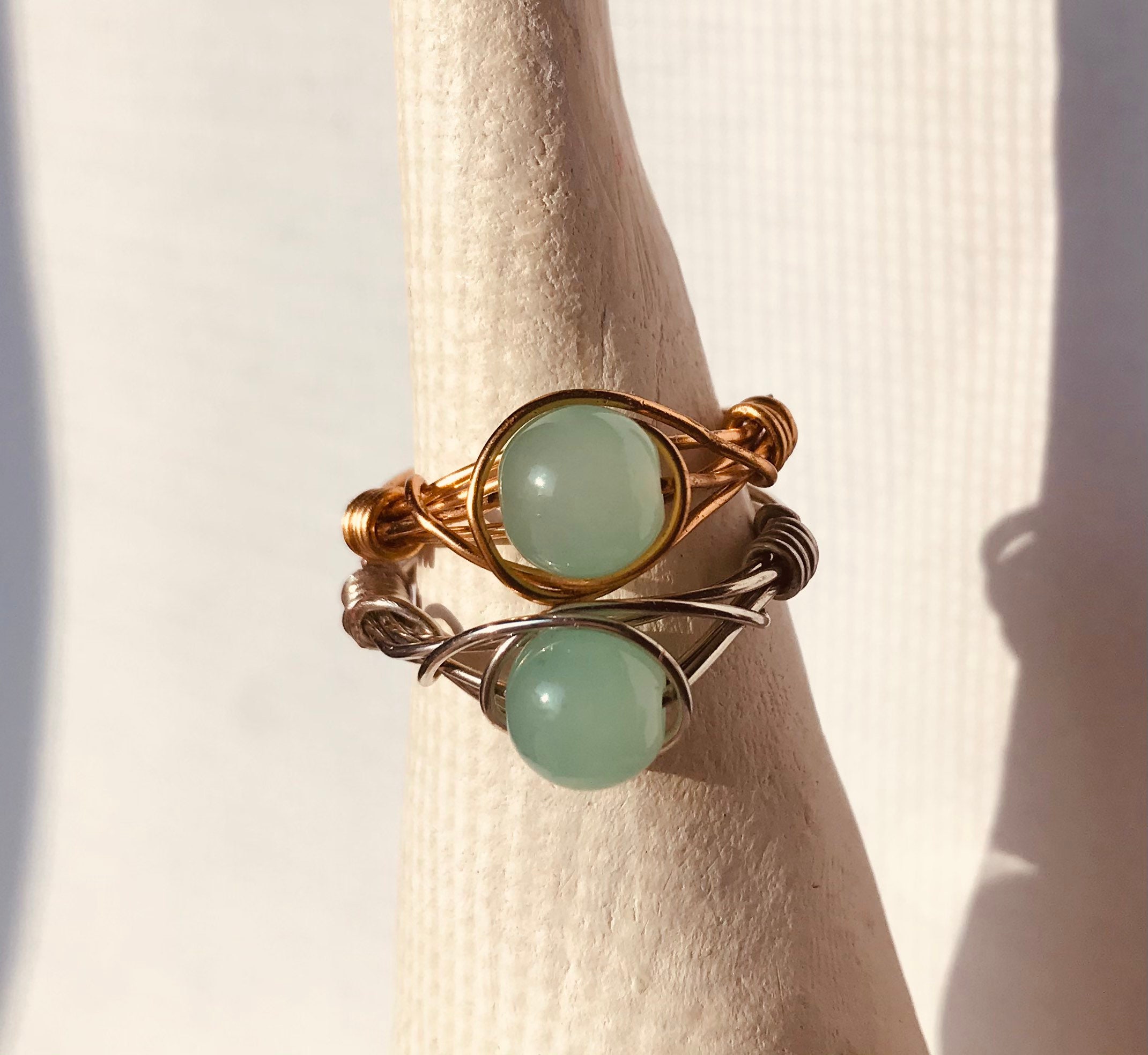 Sage green ring Etsy