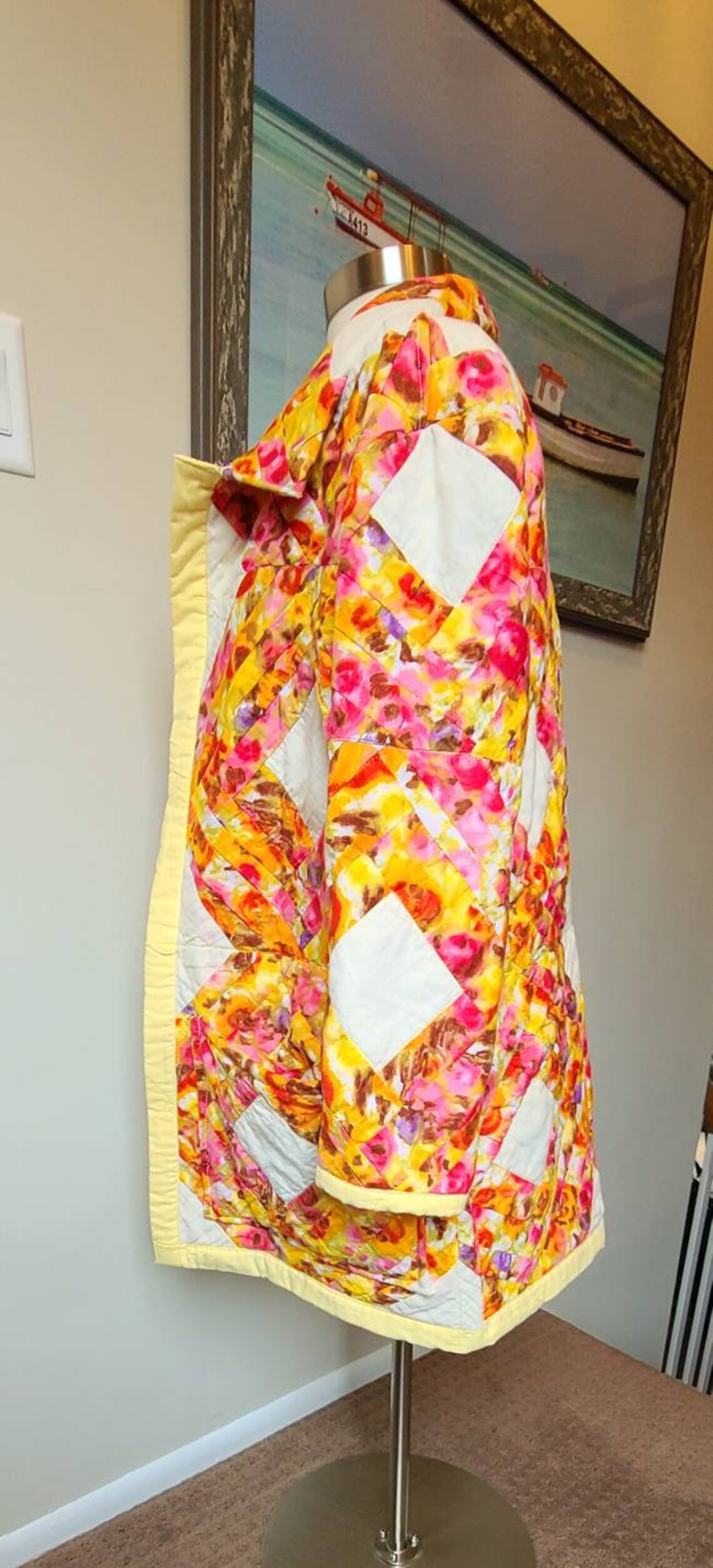 Quilt Jacket / Quilt Coat/ Jacket made from Vintage Quilt / Etsy