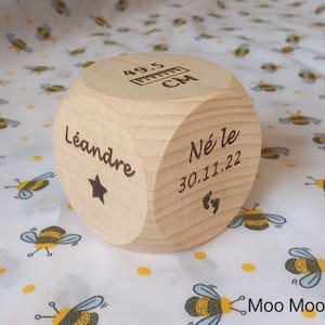 Cube de naissance 6cm