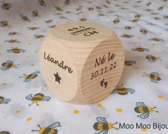 Cube de naissance 6cm