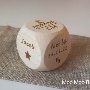 Cube de naissance 4cm