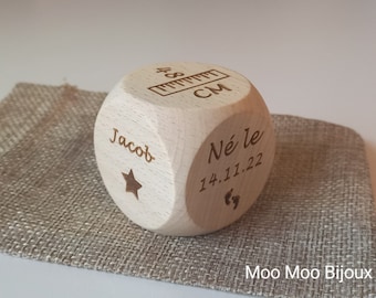 Cube de naissance 4cm