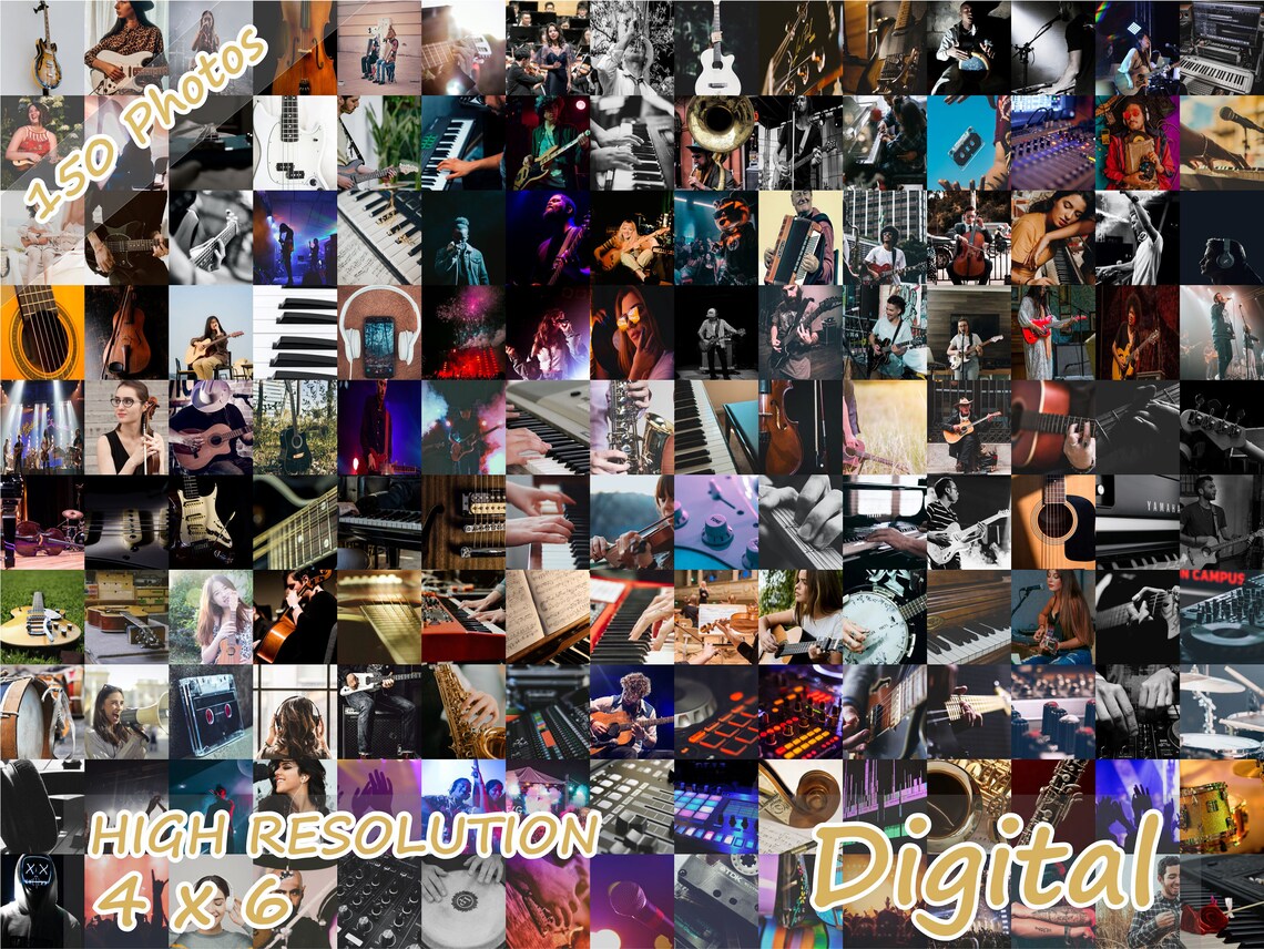 Music Aesthetic Wall Collage Kit 150 PCS Boujee Room Decor Etsy