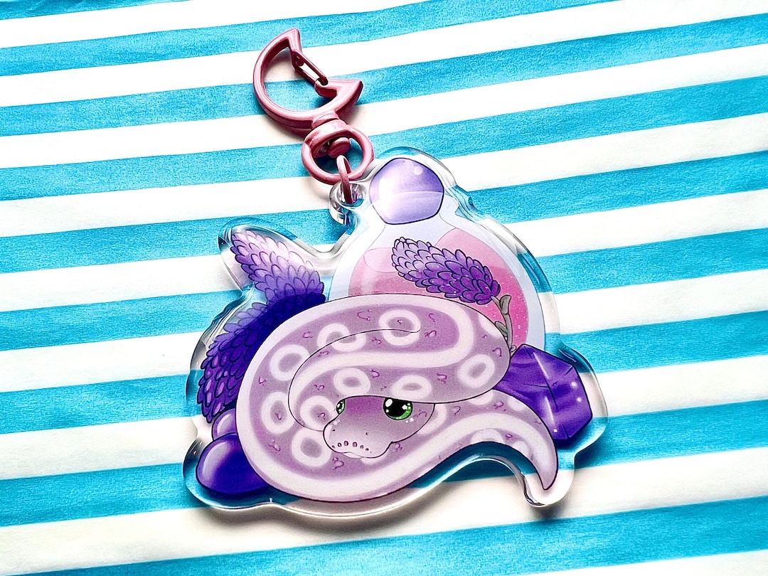 Magic Potion Ball Python Witch Double Sided Acrylic Charm Keychain for ...