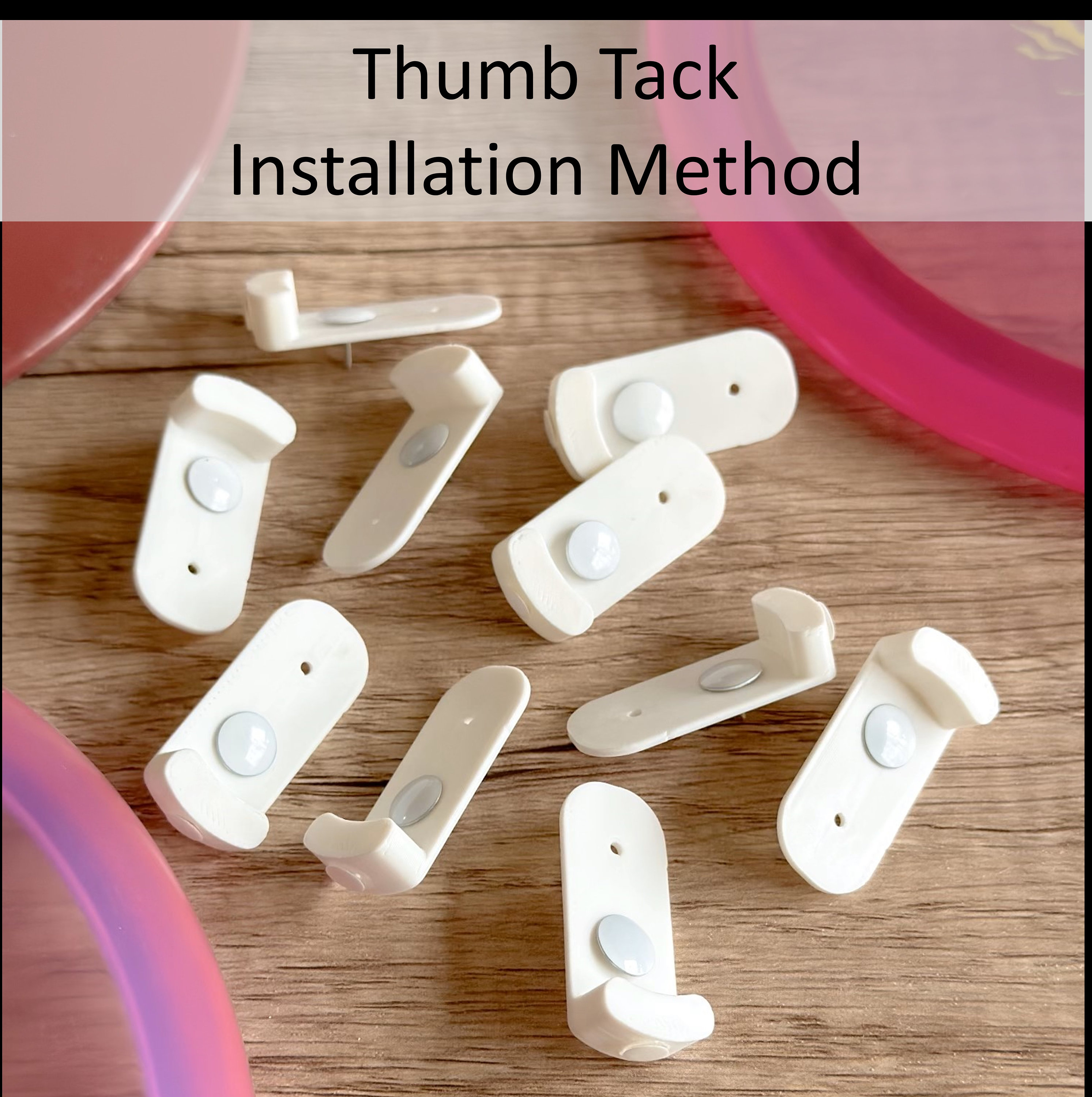 Disc Golf Wall Hangers 2.0 - 3M Command Strip or Thumb Tack ...