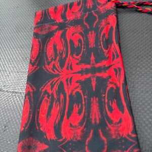 RTS OOAK Astral Projection XI tarot card drawstring pouch original fabric witches and wanderers psychedelic purple design