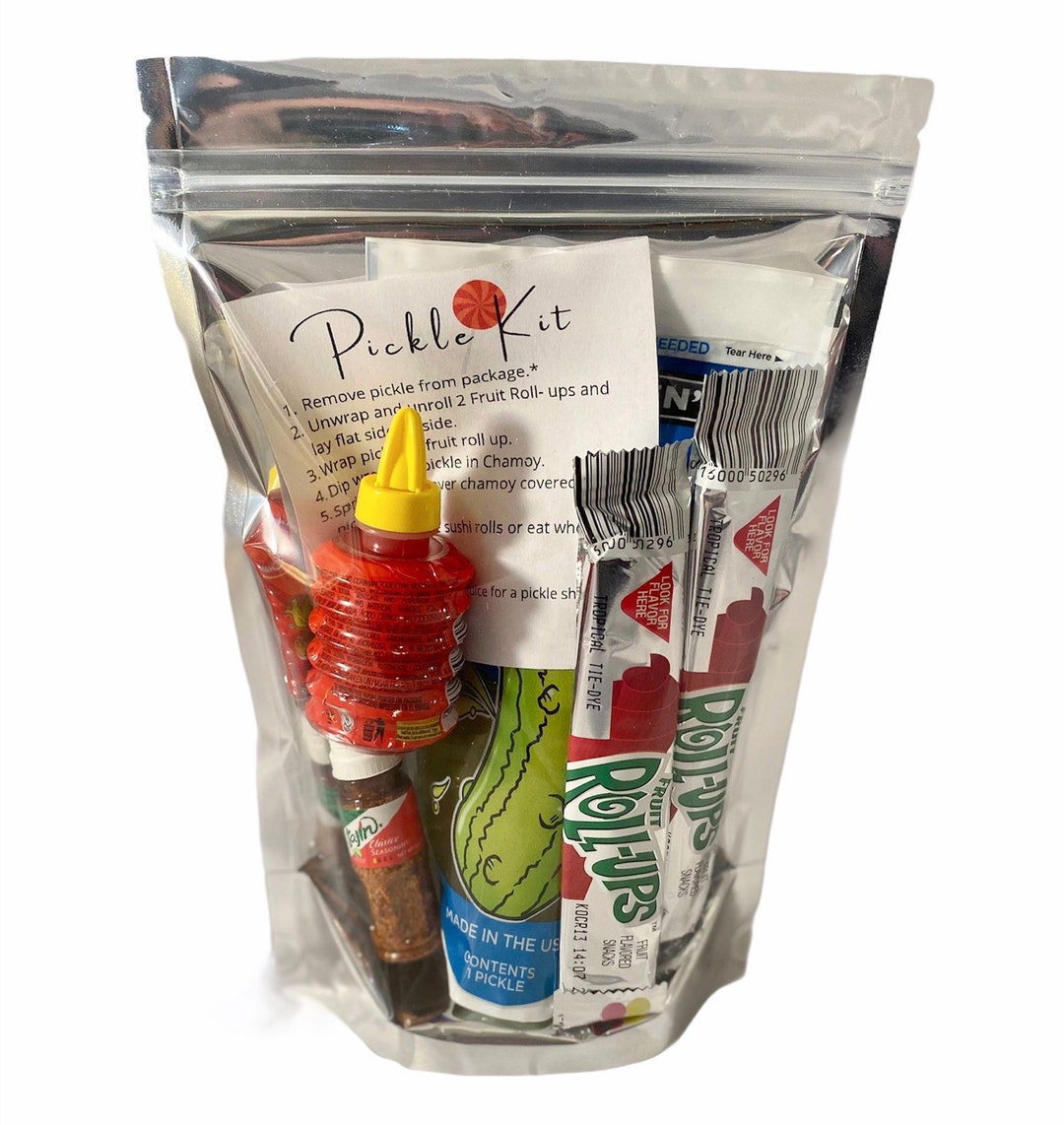 Viral Pickle Kit, Pickle in a Bag, Spicy Pickle, Spicy Snacks, Pickle
