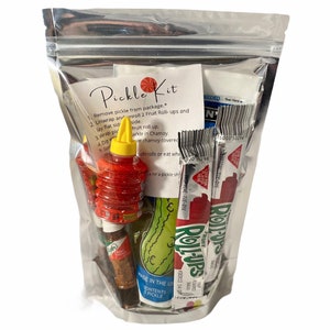 Viral Pickle Kit, pickle in a bag, Spicy pickle, spicy snacks, pickle pickles, Chamoy, chamoy and tajin candy, pickle kit, tiktok trend