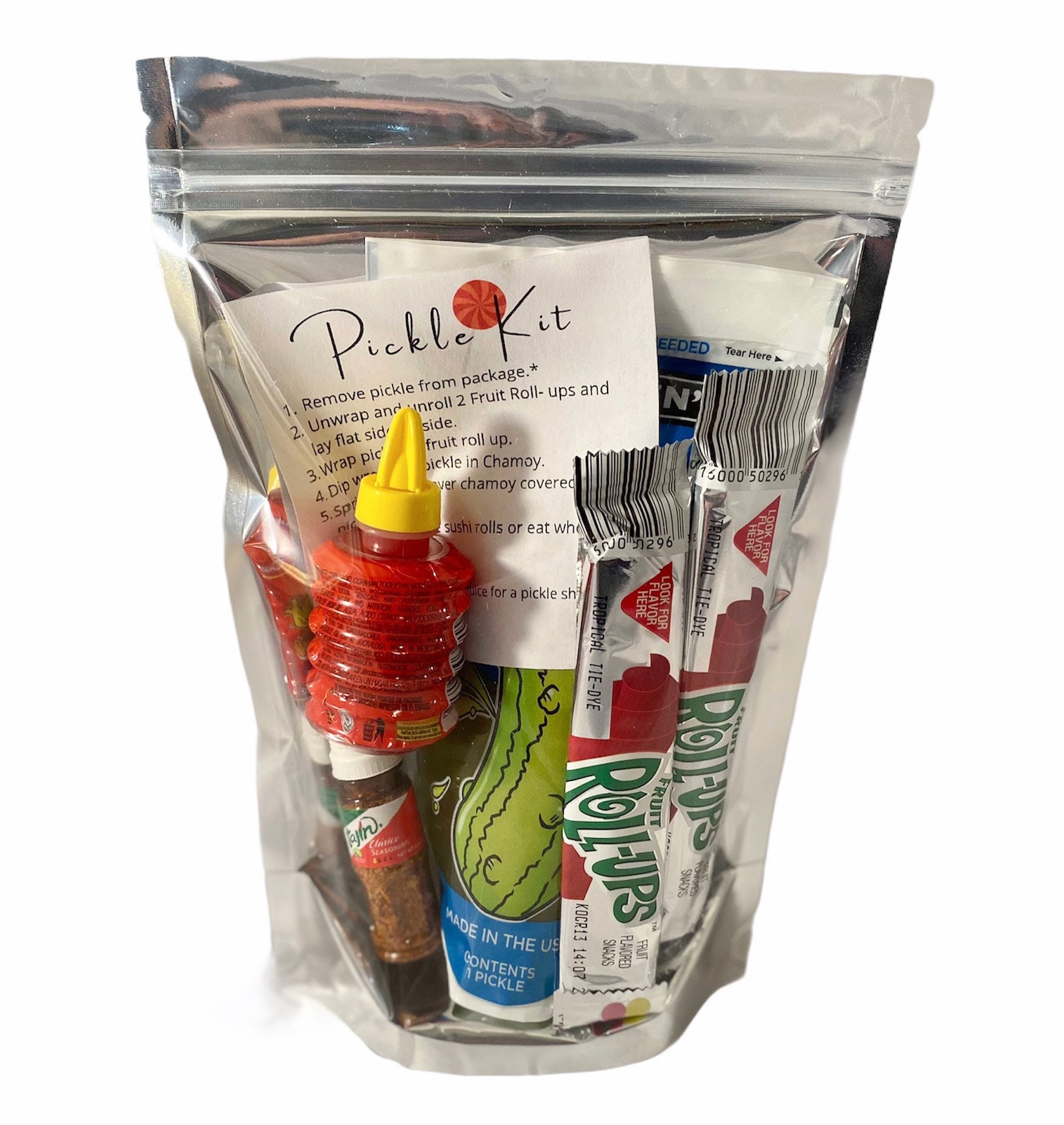 Viral Pickle Kit, pickle in a bag, Spicy pickle, spicy snacks, pickle  pickles, Chamoy, chamoy and tajin candy, pickle kit, tiktok trend