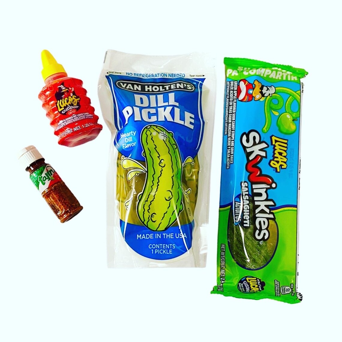 Viral Pickle Kit Pickle in a Bag Spicy Pickle Spicy Snacks Etsy