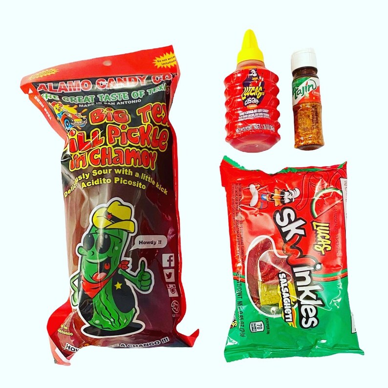 Chamoy Pickle Pickle Kit Spicy Pickle Spicy Snacks Chamoy Etsy