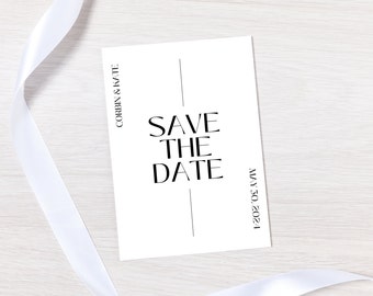 Save The Date Template, Printable Save The Date Card, Save The Day Invites, Save Our Date Template, Editable Wedding Invitations