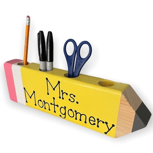 Teacher Gifts Pencil Holder Personalized Teacher Gift Etsy
