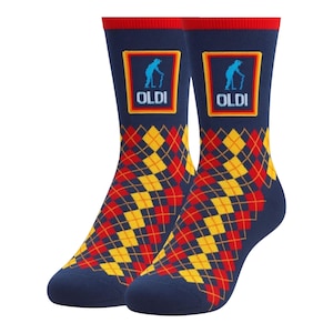 Oldi mens novelty socks funny joke present dad grandad 30th 40th 50th 60th 70th 80th 90th old man birthday retirement stocking filler gift