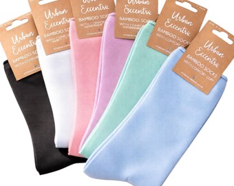 Men’s Bamboo Socks UK 6–11 | Soft Breathable Everyday Socks | Gift for Him | Comfortable Work Socks | Plain Colour Bamboo Socks